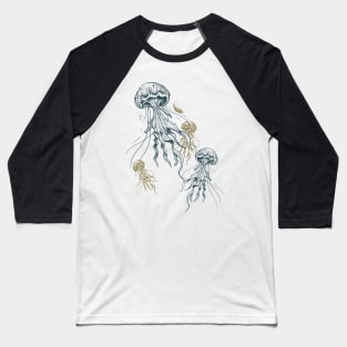 Jellyfish abduction Baseball T-Shirt